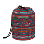 Tribal Ethnic Pattern Print Drawstring Makeup Bag