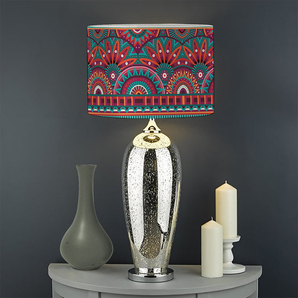 Tribal Ethnic Pattern Print Drum Lamp Shade