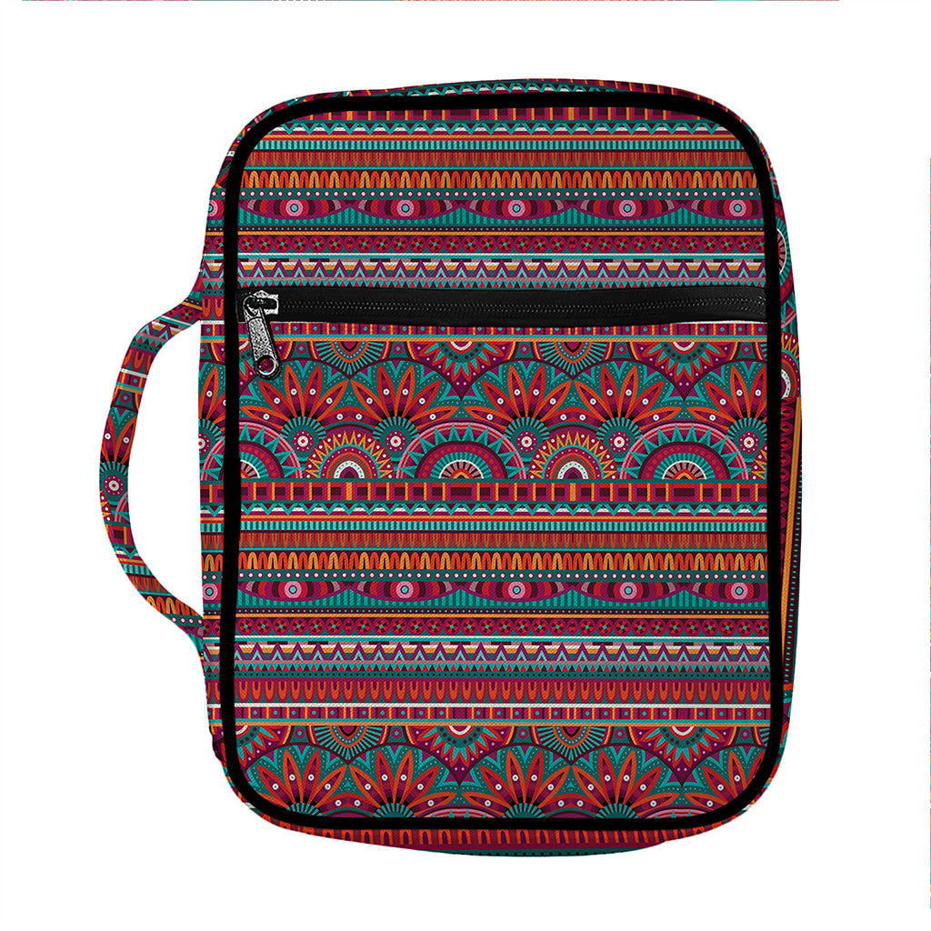 Tribal Ethnic Pattern Print Front Pocket Bible Bag