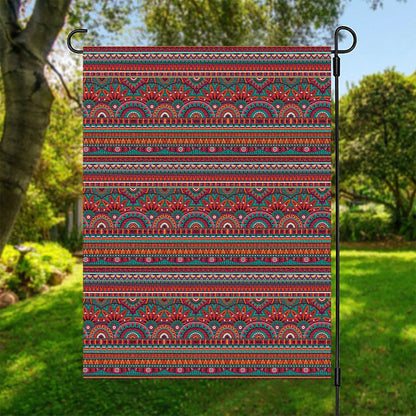 Tribal Ethnic Pattern Print Garden Flag