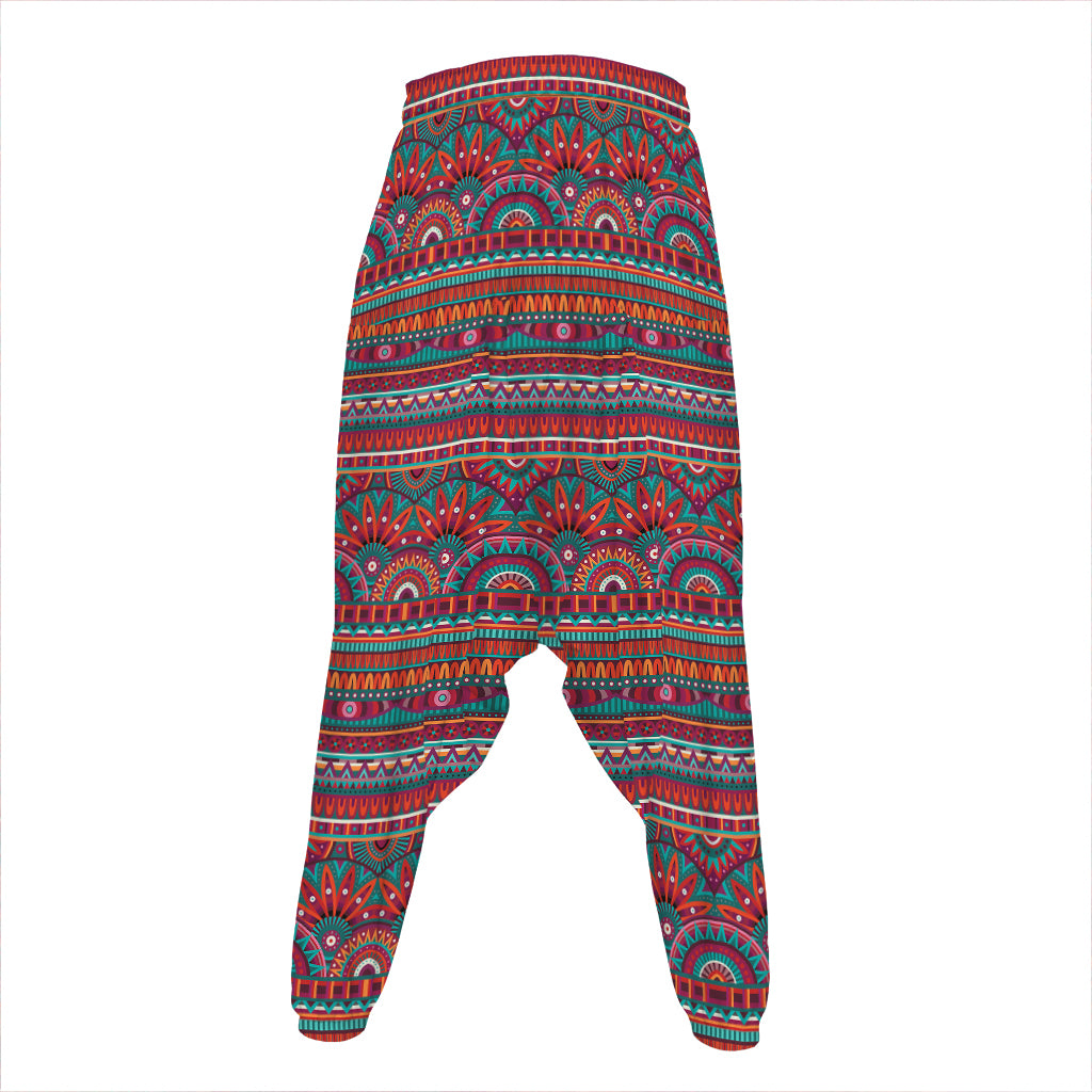 Tribal Ethnic Pattern Print Hammer Pants