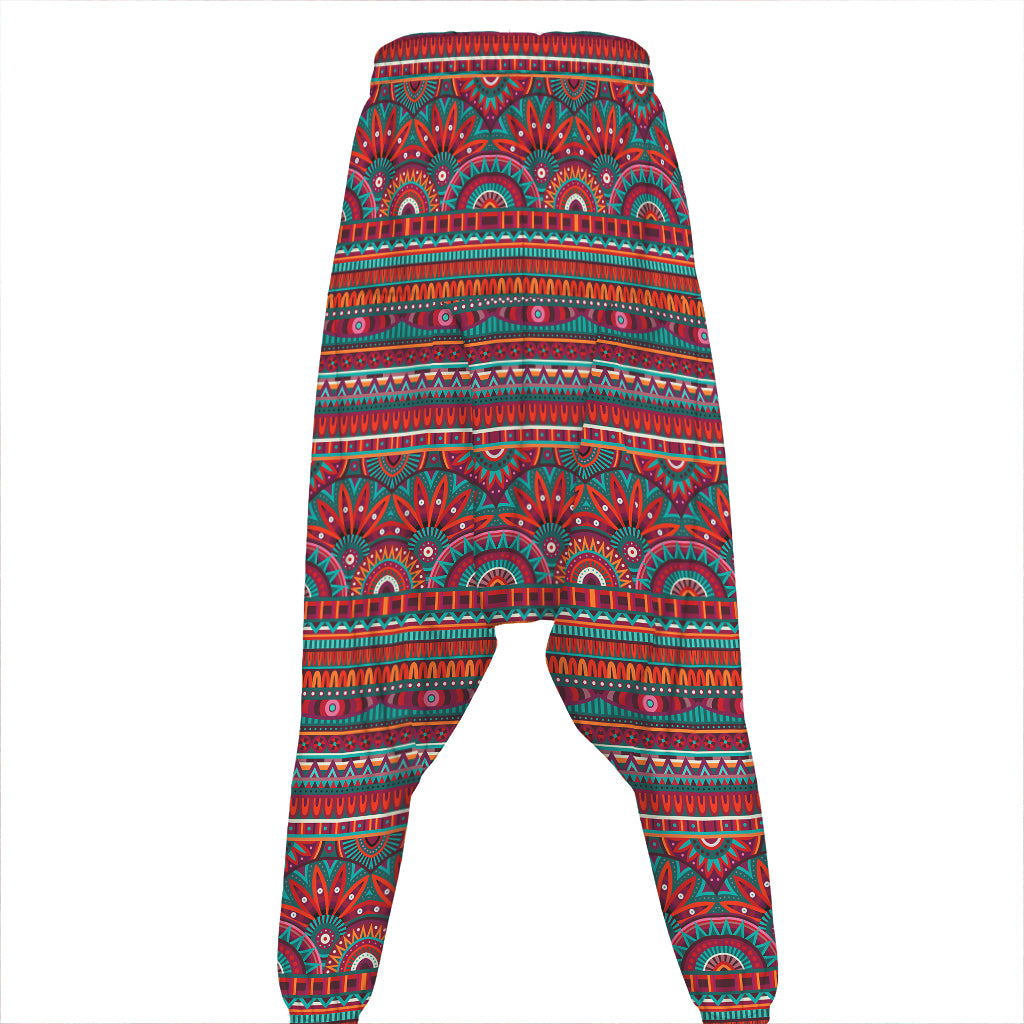 Tribal Ethnic Pattern Print Hammer Pants