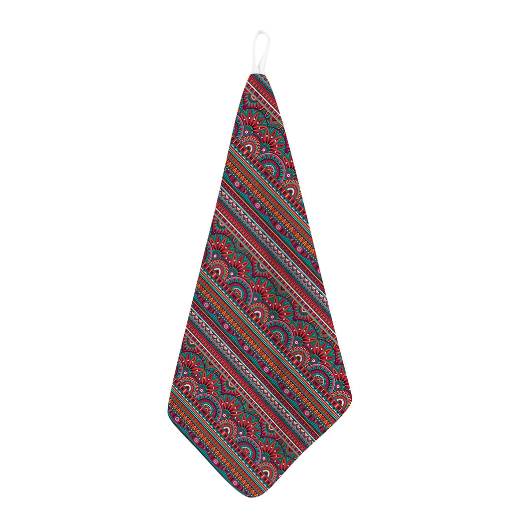 Tribal Ethnic Pattern Print Hand Towel