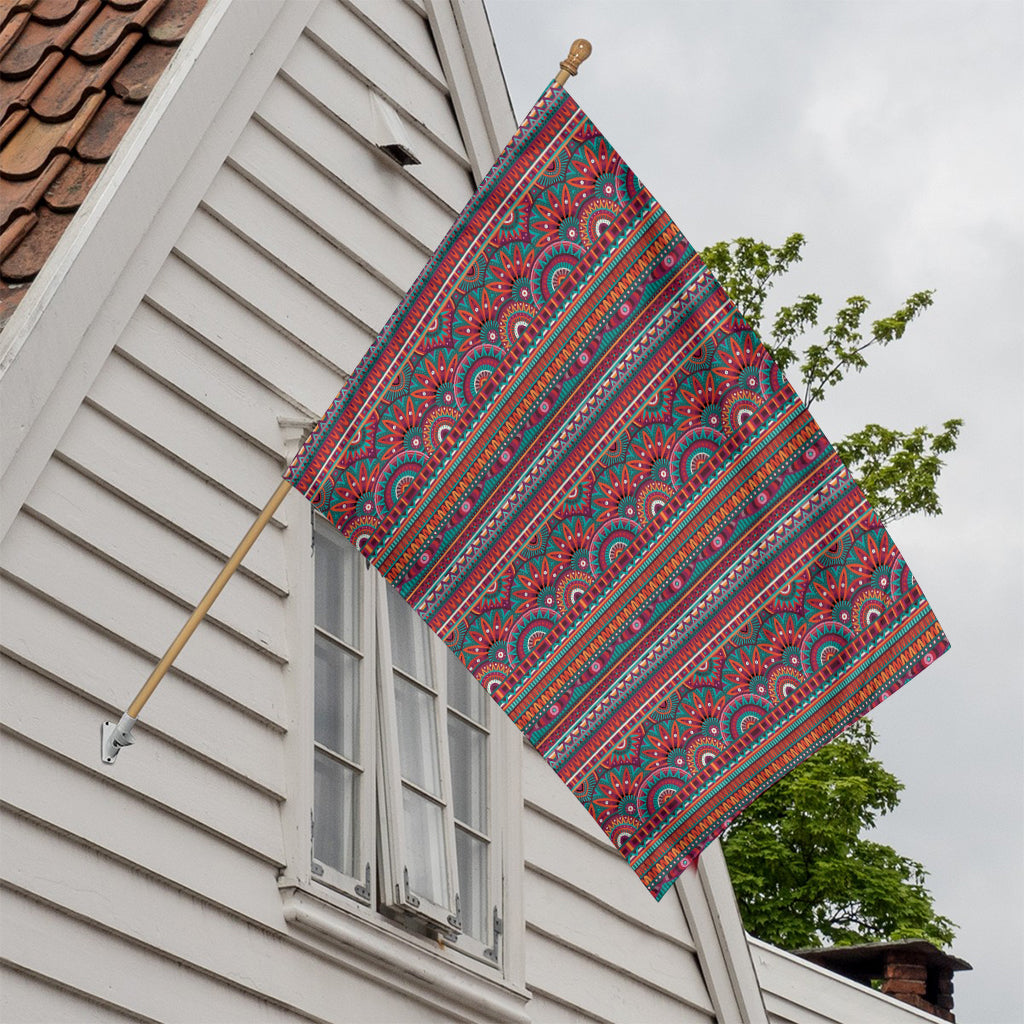 Tribal Ethnic Pattern Print House Flag