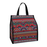 Tribal Ethnic Pattern Print Insulated Lunch Tote