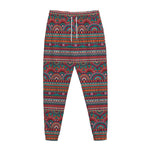 Tribal Ethnic Pattern Print Jogger Pants
