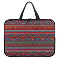 Tribal Ethnic Pattern Print Laptop Sleeve With Handle