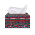 Tribal Ethnic Pattern Print Leather Tissue Box Cover