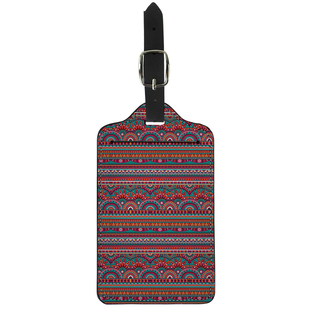 Tribal Ethnic Pattern Print Luggage Tag
