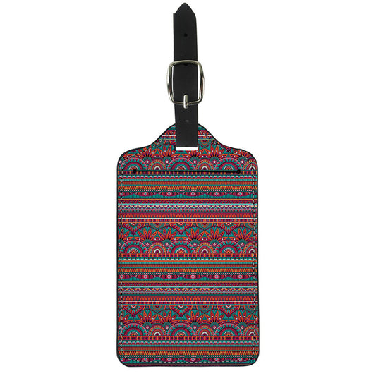 Tribal Ethnic Pattern Print Luggage Tag