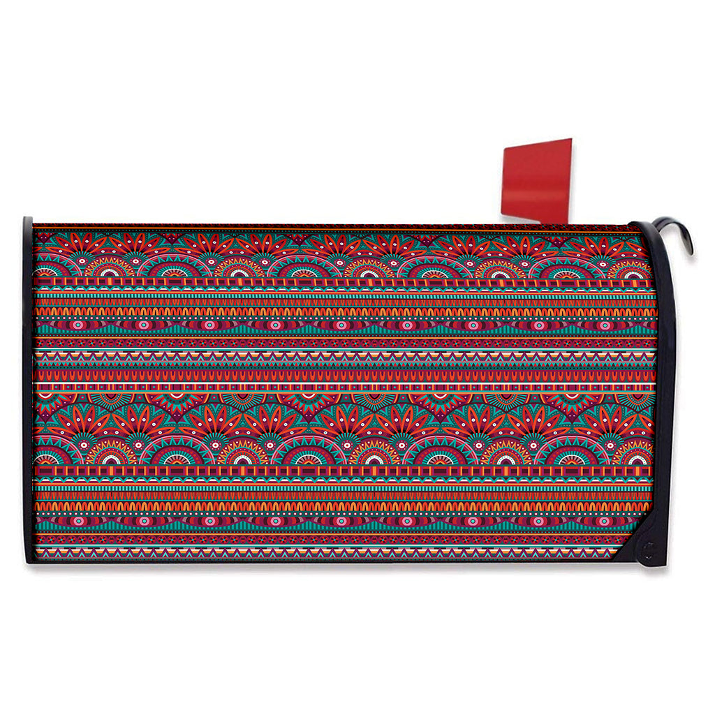 Tribal Ethnic Pattern Print Mailbox Cover