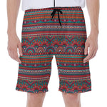 Tribal Ethnic Pattern Print Men's Beach Shorts