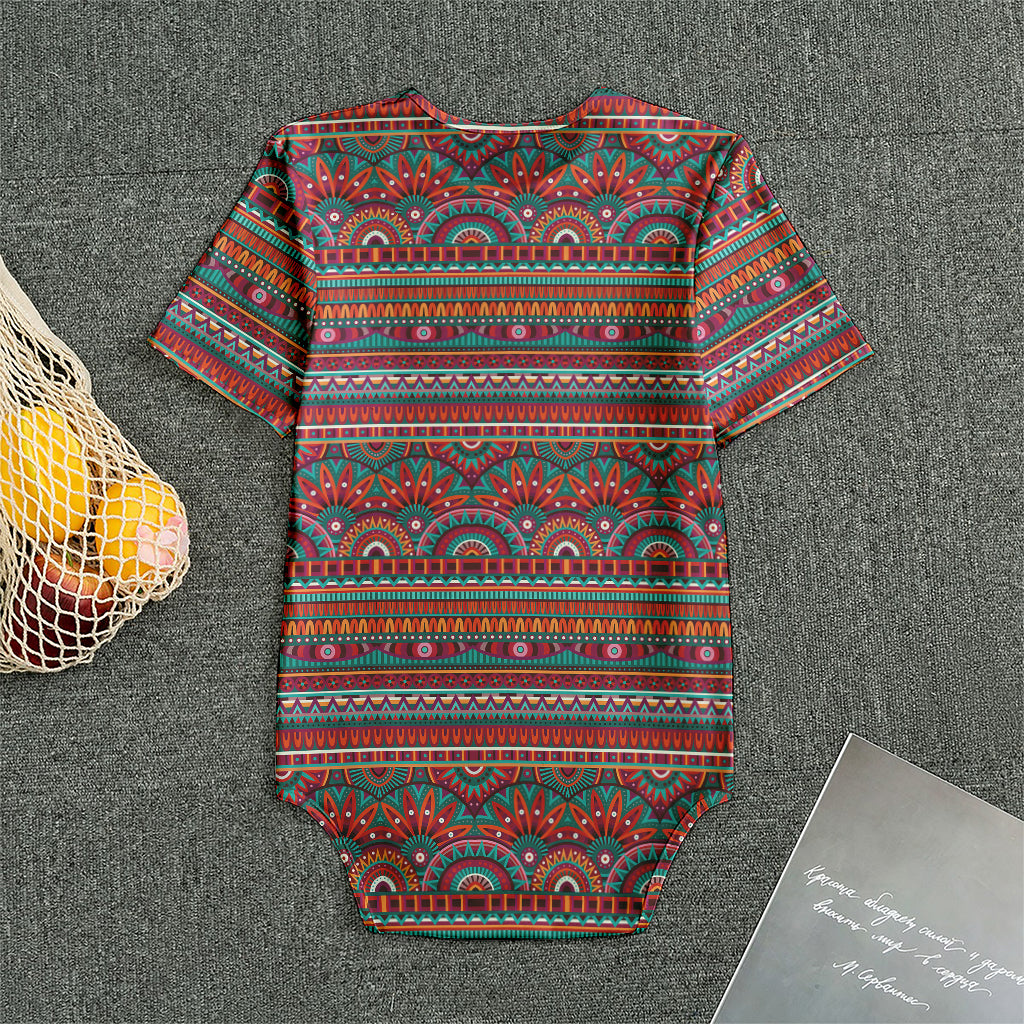 Tribal Ethnic Pattern Print Men's Bodysuit