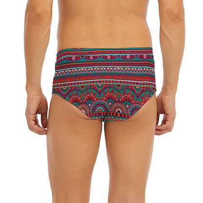 Tribal Ethnic Pattern Print Men's Briefs
