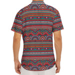 Tribal Ethnic Pattern Print Men's Deep V-Neck Shirt
