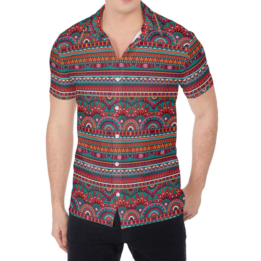 Tribal Ethnic Pattern Print Men's Shirt