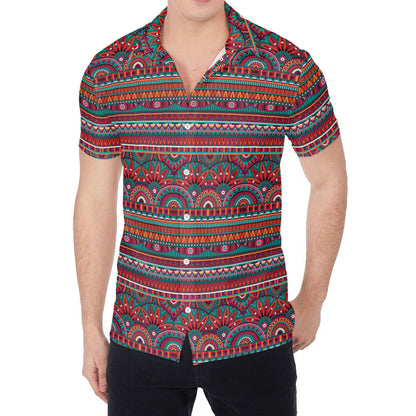 Tribal Ethnic Pattern Print Men's Shirt