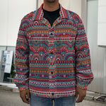 Tribal Ethnic Pattern Print Men's Shirt Jacket