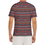 Tribal Ethnic Pattern Print Men's Short Sleeve Rash Guard