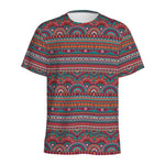 Tribal Ethnic Pattern Print Men's Sports T-Shirt