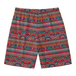 Tribal Ethnic Pattern Print Men's Swim Trunks