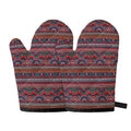 Tribal Ethnic Pattern Print Oven Mitts