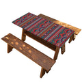 Tribal Ethnic Pattern Print Picnic Table Cover