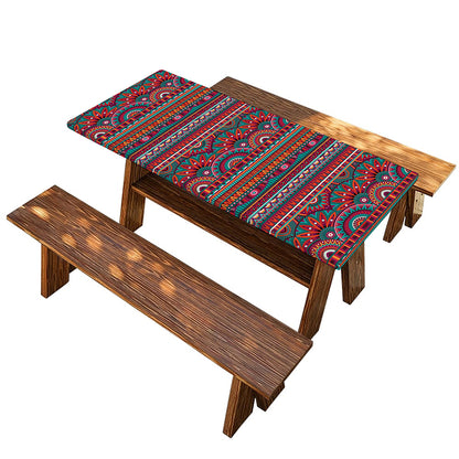 Tribal Ethnic Pattern Print Picnic Table Cover