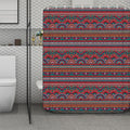 Tribal Ethnic Pattern Print Polyester Shower Curtain