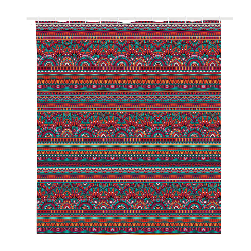 Tribal Ethnic Pattern Print Polyester Shower Curtain