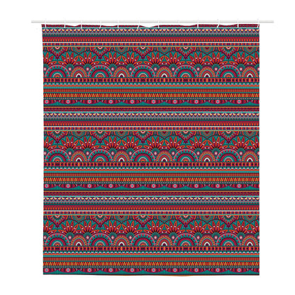 Tribal Ethnic Pattern Print Polyester Shower Curtain