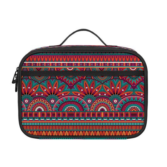 Tribal Ethnic Pattern Print Portable Lunch Bag