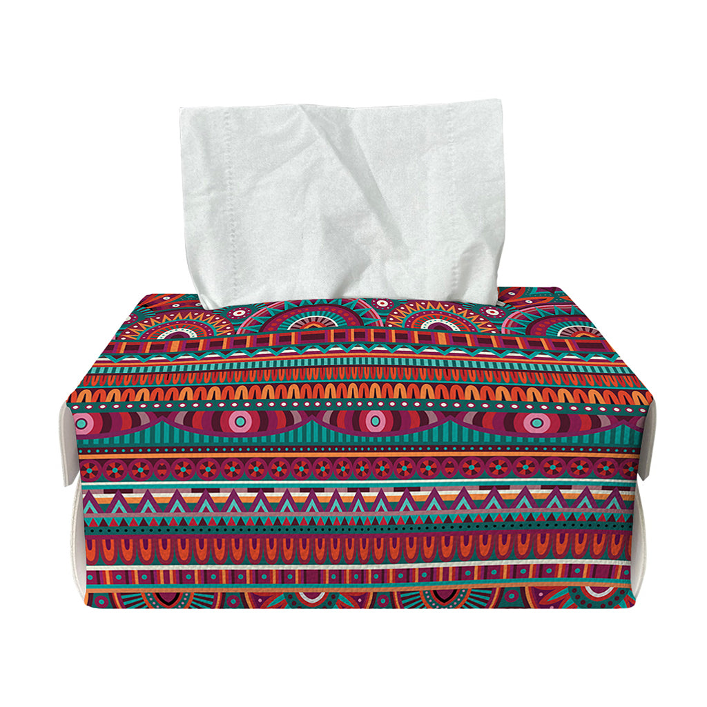 Tribal Ethnic Pattern Print Rectangle Tissue Box Cover