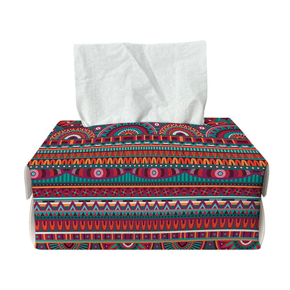 Tribal Ethnic Pattern Print Rectangle Tissue Box Cover
