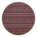 Tribal Ethnic Pattern Print Round Blanket