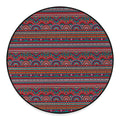 Tribal Ethnic Pattern Print Round Floor Mat