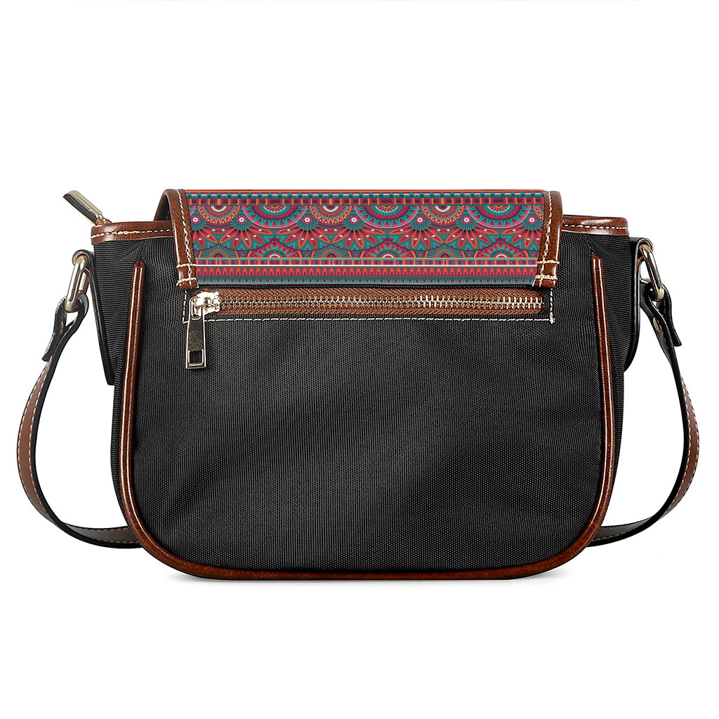 Tribal Ethnic Pattern Print Saddle Bag