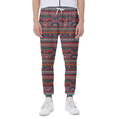 Tribal Ethnic Pattern Print Scuba Joggers