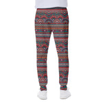 Tribal Ethnic Pattern Print Scuba Joggers