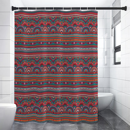 Tribal Ethnic Pattern Print Shower Curtain