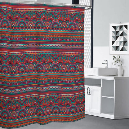 Tribal Ethnic Pattern Print Shower Curtain