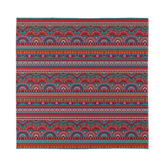 Tribal Ethnic Pattern Print Silk Bandana