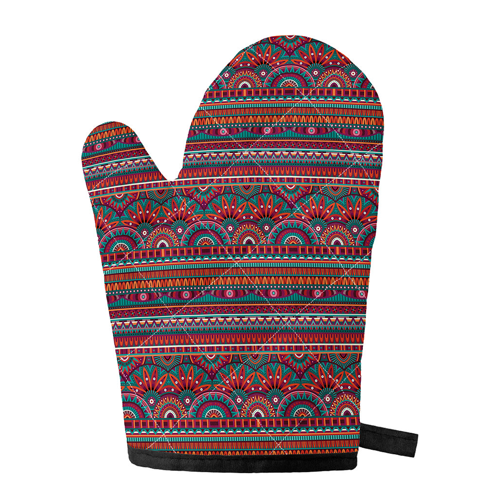Tribal Ethnic Pattern Print Single Oven Mitt