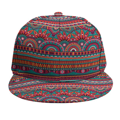 Tribal Ethnic Pattern Print Snapback Cap