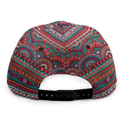 Tribal Ethnic Pattern Print Snapback Cap