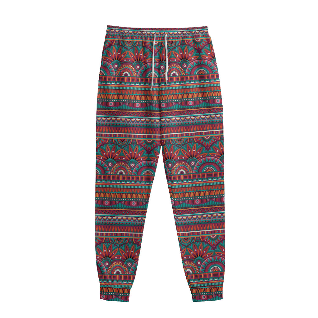 Tribal Ethnic Pattern Print Sweatpants