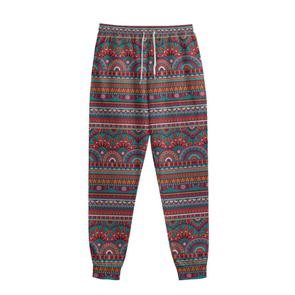 Tribal Ethnic Pattern Print Sweatpants