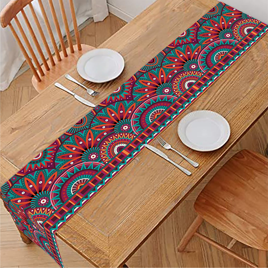 Tribal Ethnic Pattern Print Table Runner