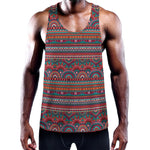 Tribal Ethnic Pattern Print Training Tank Top