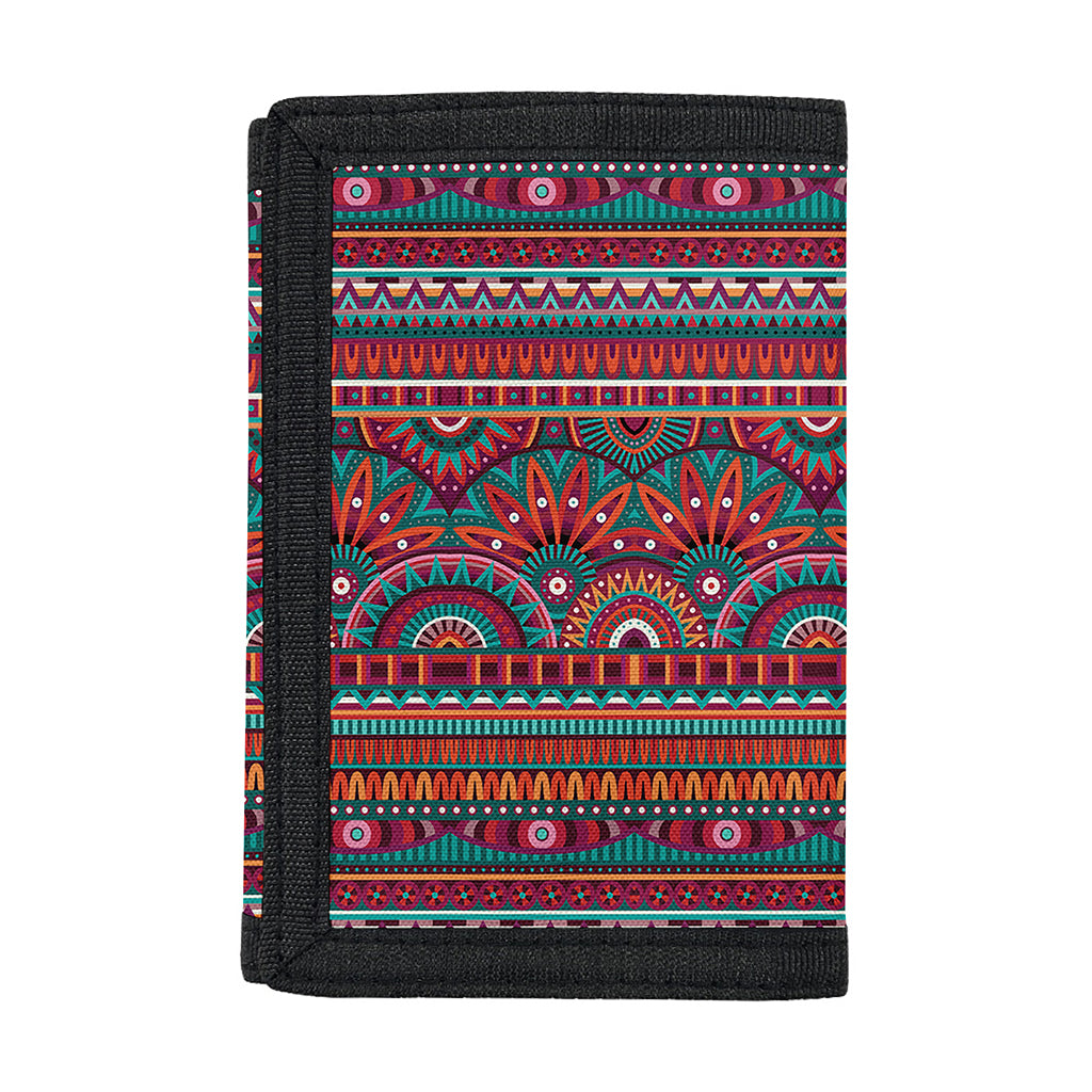 Tribal Ethnic Pattern Print Trifold Wallet